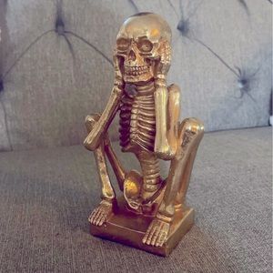 COPY - Hear no evil skeleton statue